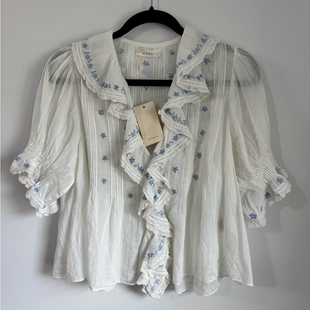 Doen White Hettie Blouse